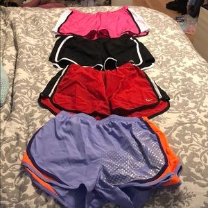 Set of 4 gently loved size S Nike & Adidas shorts